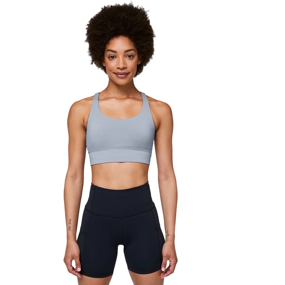 Lululemon Energy Longline sports bra Size 4 gray